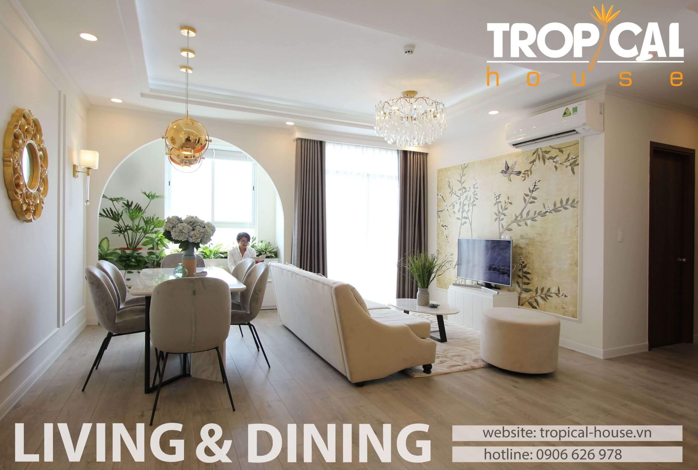 Thiết kế nội thất căn hộ cao cấp Grand Riverside, Q4, HCM